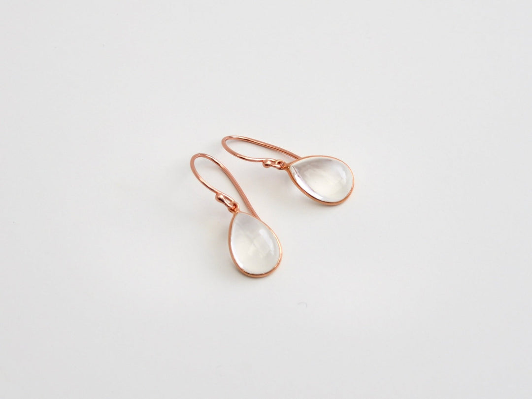 Big Gem Drops: Bergkristall Ohrhänger | vergoldet, rosévergoldet, silber