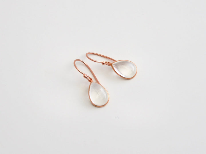 Big Gem Drops: Bergkristall Ohrhänger | vergoldet, rosévergoldet, silber