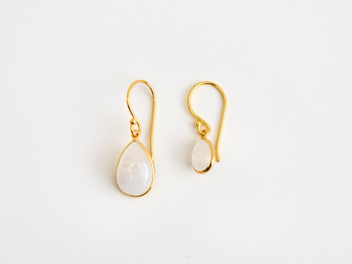 Big Gem Drops: Rosenquarz Ohrhänger | vergoldet, rosévergoldet, silber