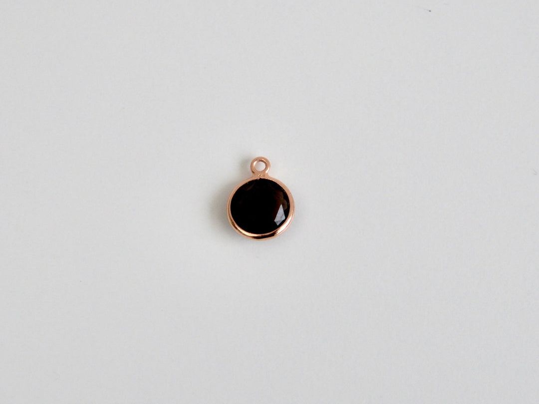 Delicate Dots: Rauchquarz Kette 8mm | vergoldet, rosévergoldet, silber