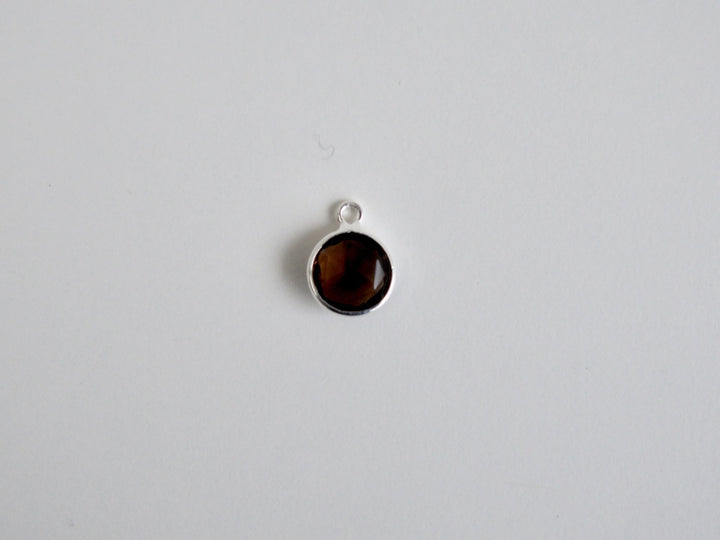 Delicate Dots: Rauchquarz Kette 8mm | vergoldet, rosévergoldet, silber