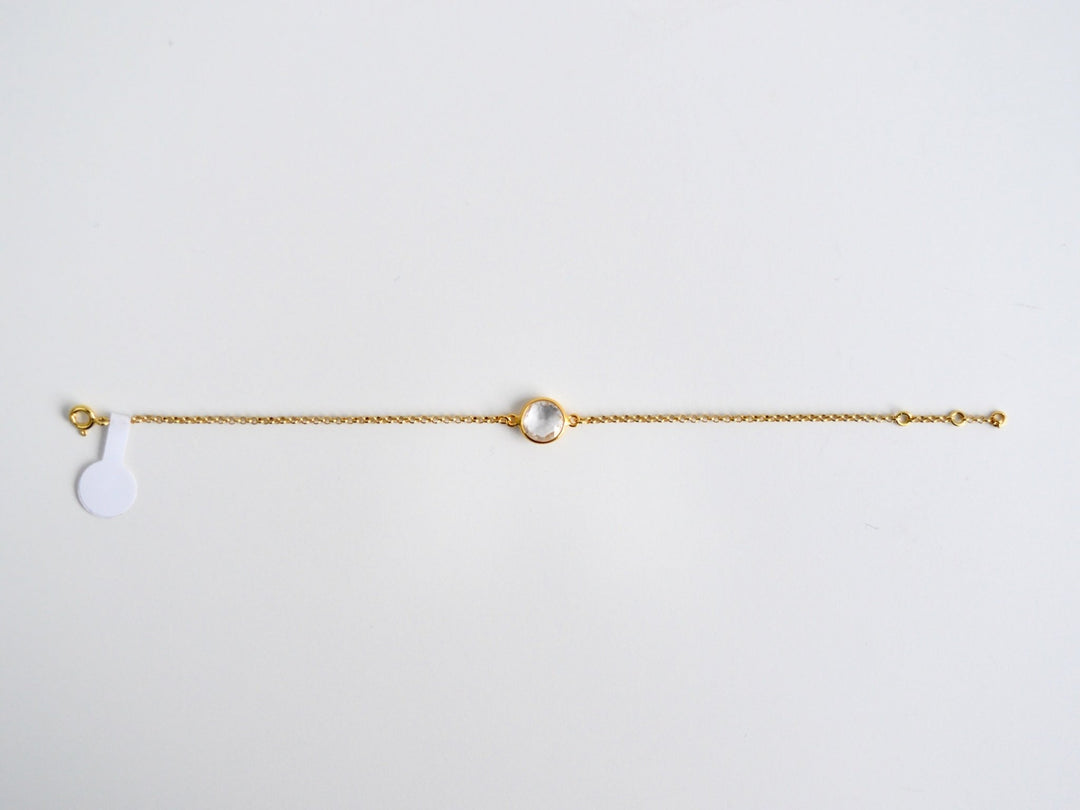 Delicate Dots: Rock Crystal Armband | vergoldet, rosévergoldet, silber