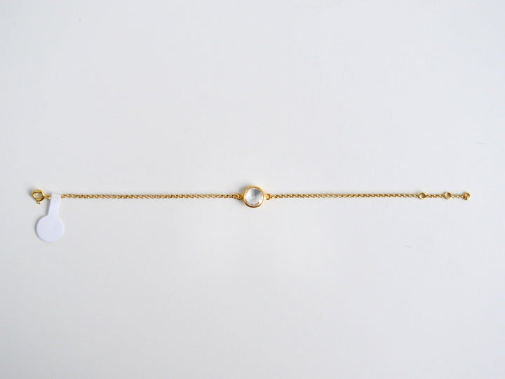 Delicate Dots: Rock Crystal Armband | vergoldet, rosévergoldet, silber