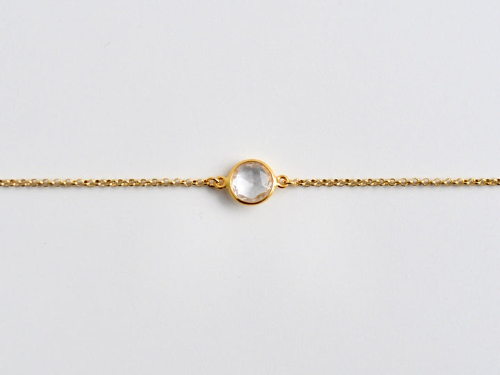 Delicate Dots: Rock Crystal Armband | vergoldet, rosévergoldet, silber