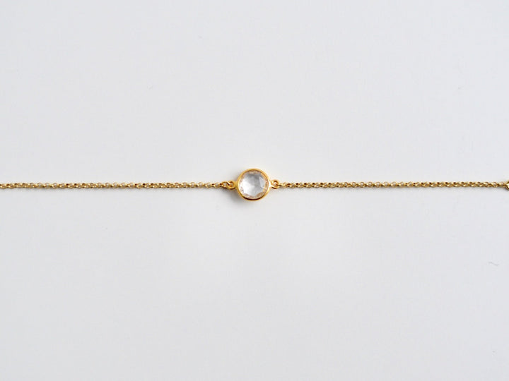 Delicate Dots: Rock Crystal Armband | vergoldet, rosévergoldet, silber