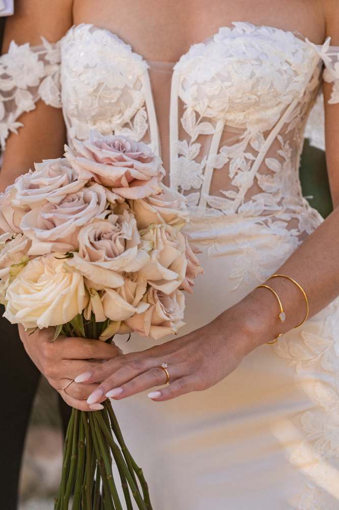 Delicate Drops: Mondstein Armspange | vergoldet, rosévergoldet, silber