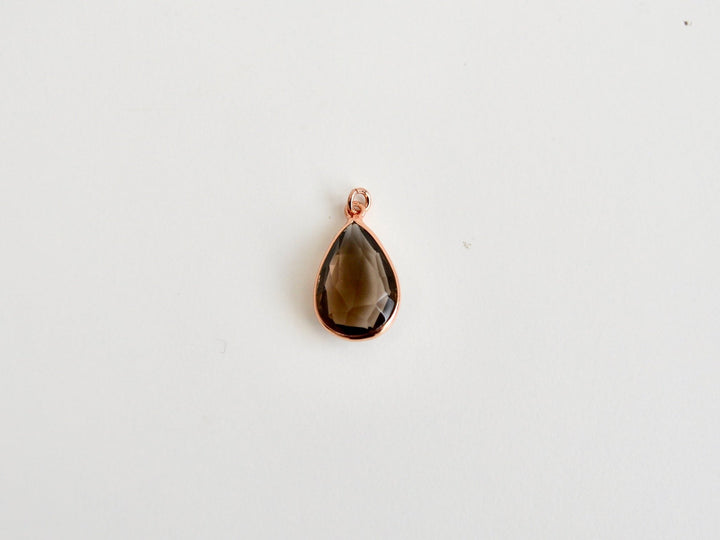 Delicate Drops: Satellite Kette Rauchquarz | vergoldet, rosévergoldet, silber