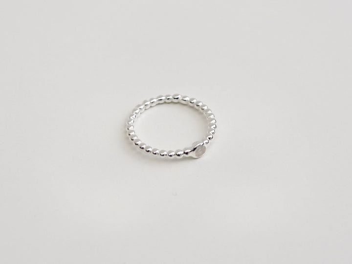 Dotted Collection: Zarter Mondstein Ring | vergoldet, rosévergoldet, silber
