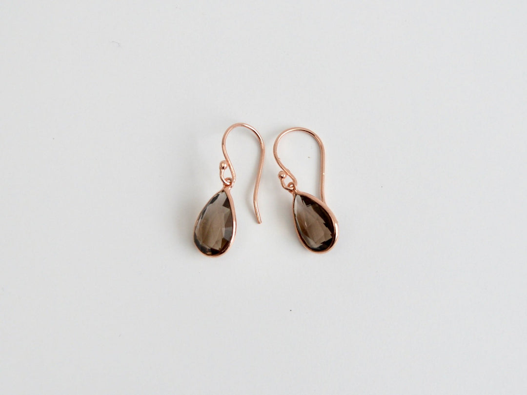 Gem Collection: Rauchquarz Ohrhänger | vergoldet, rosévergoldet, silber