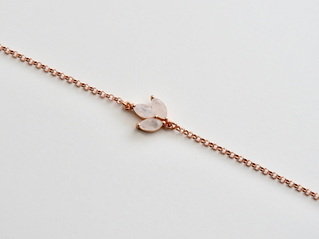 Gracie: Mondstein Armband | vergoldet, rosévergoldet, silber
