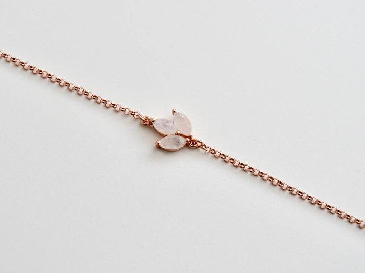 Gracie: Mondstein Armband | vergoldet, rosévergoldet, silber