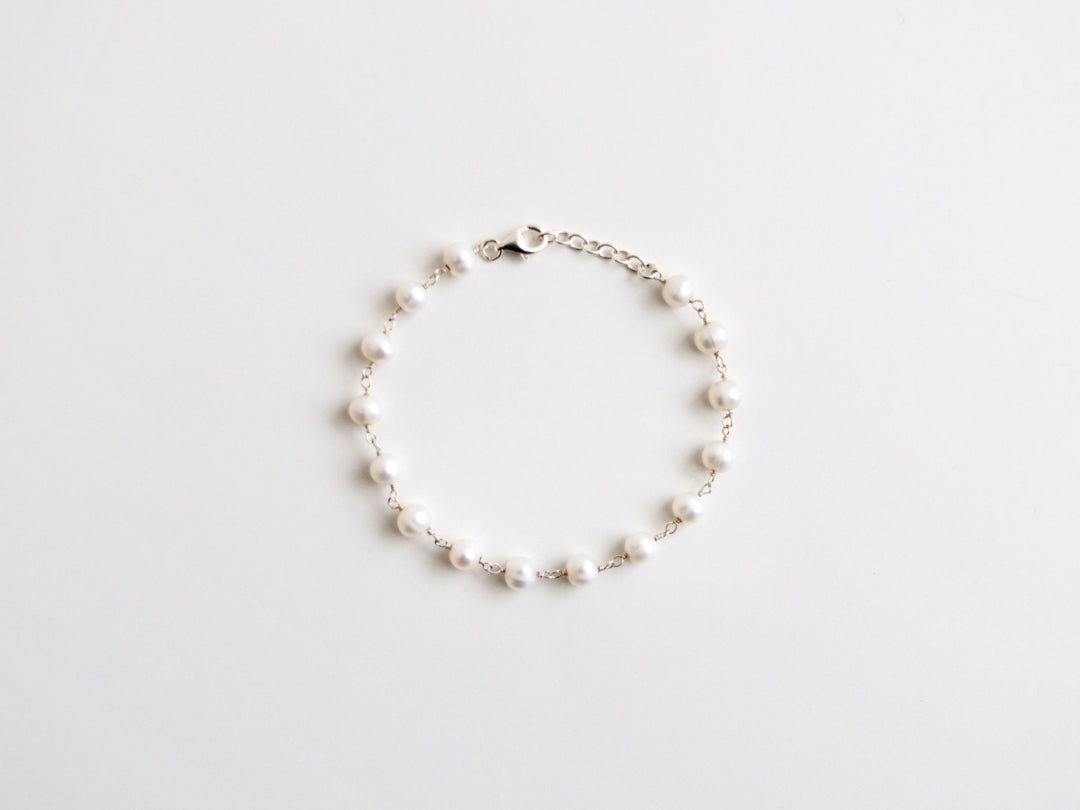 The Perfect: Perlenarmband | vergoldet, silber