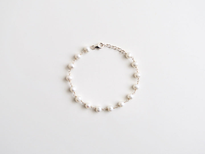 The Perfect: Perlenarmband | vergoldet, silber
