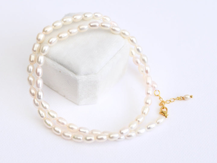 Pearl Collection: Edle Perlenkette mit AAA-Perlen | vergoldet