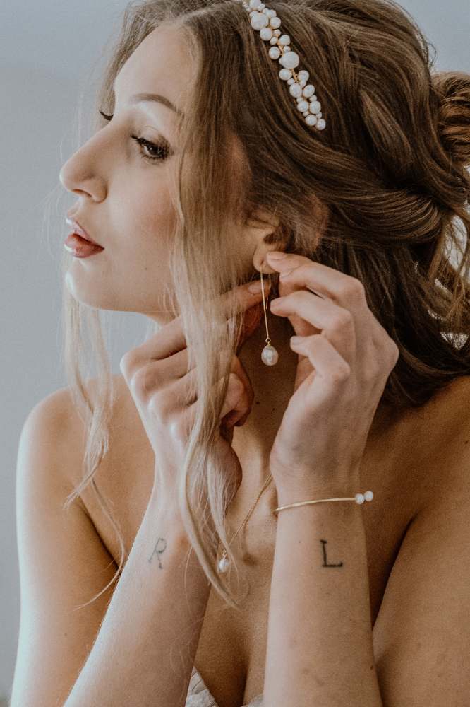 Pearl Collection: Perlen Armspange | vergoldet, rosévergoldet, silber