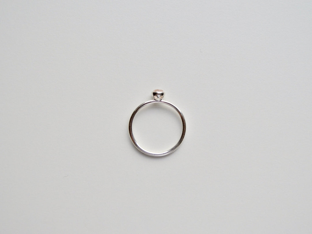 Tiny Gems: Zarter Rosenquarz Ring | vergoldet, rosévergoldet, silber
