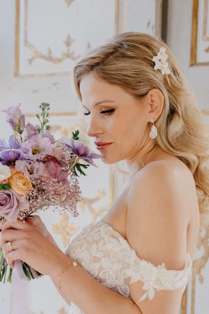 Violette: 3er Haarnadel Set | Farbe gold oder silber