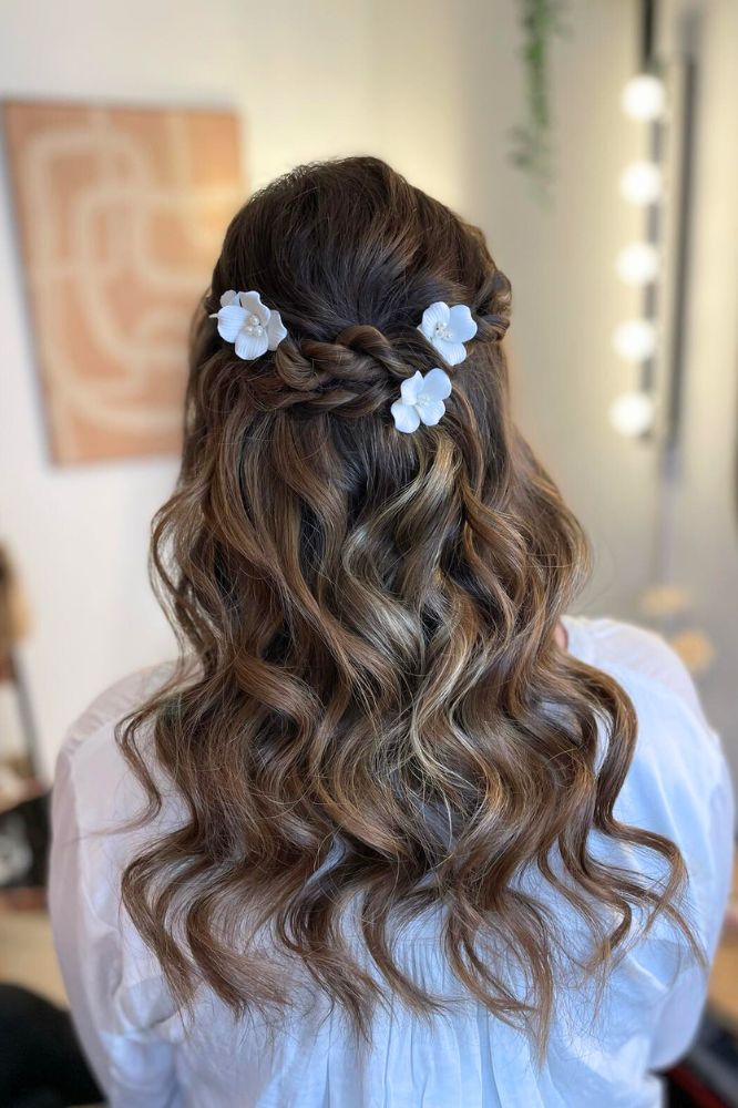 Violette: Haarnadel große Blüte, drei Varianten | Farbe gold oder silber