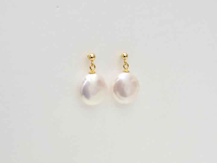 Coin Pearls: Moderne Perlenstecker mit echten Perlen | vergoldet
