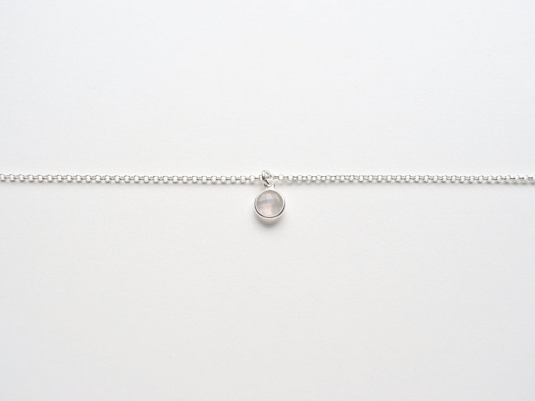 Dangling Delicate Dots: Rosenquarz Armband | vergoldet, rosévergoldet, silber