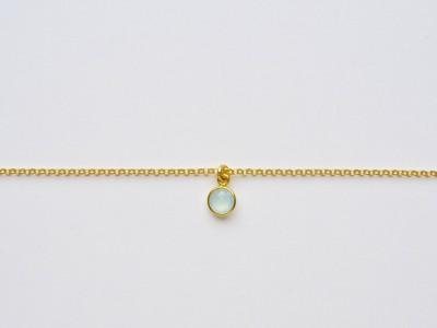 Delicate: Aqua Chalcedon Armband vergoldet - Mia&Martha by Katja Schmalen