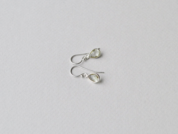 Delicate Drops: Ohrringe Prasiolith | vergoldet, rosévergoldet, silber