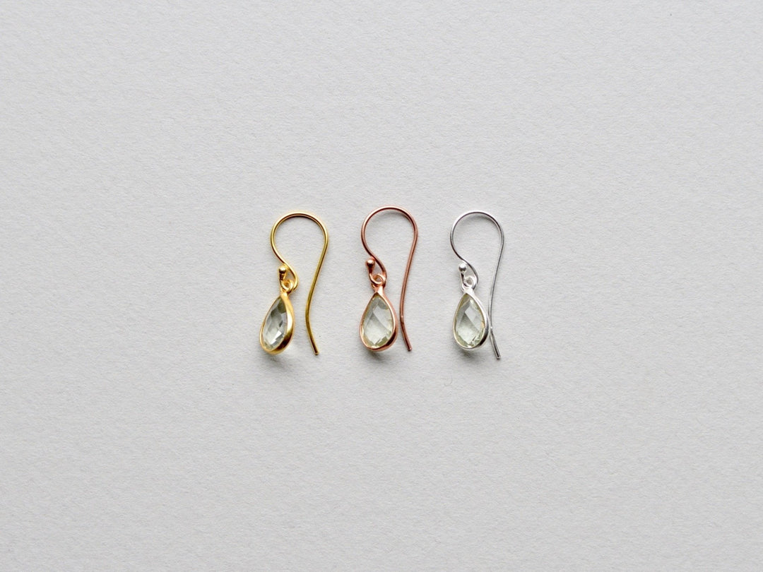 Delicate Drops: Prasiolith Kette | vergoldet, rosévergoldet, silber