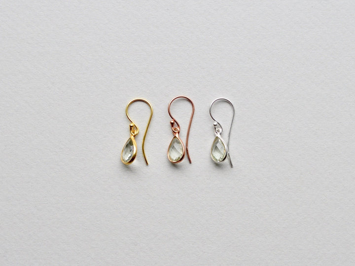 Delicate Drops: Prasiolith Kette | vergoldet, rosévergoldet, silber