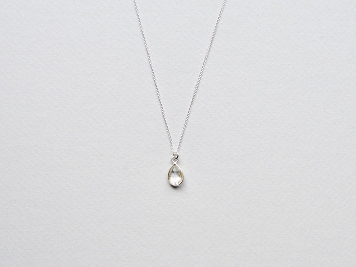 Delicate Drops: Rock Crystal Kette | vergoldet, rosévergoldet, silber