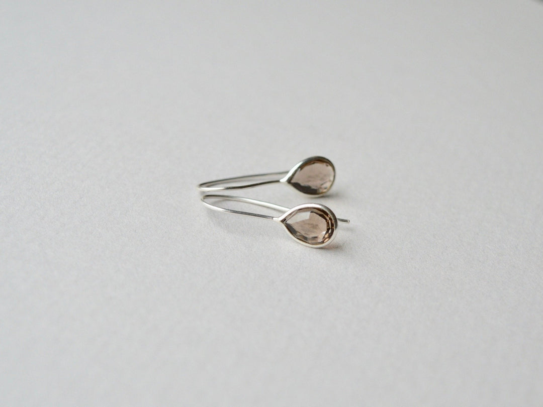 Delicate: Rauchquarz Ohrringe | vergoldet, rosévergoldet, silber