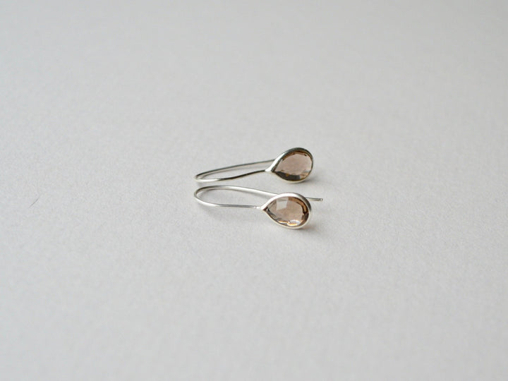Delicate: Rauchquarz Ohrringe | vergoldet, rosévergoldet, silber