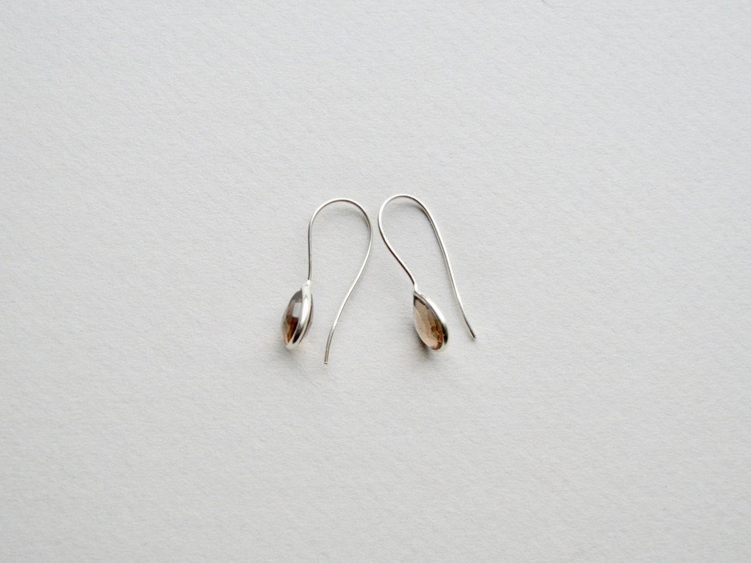 Delicate: Rauchquarz Ohrringe | vergoldet, rosévergoldet, silber