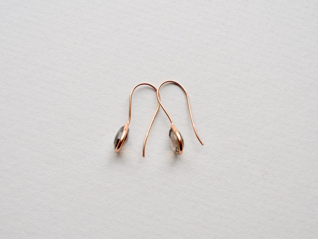 Delicate: Rauchquarz Ohrringe | vergoldet, rosévergoldet, silber