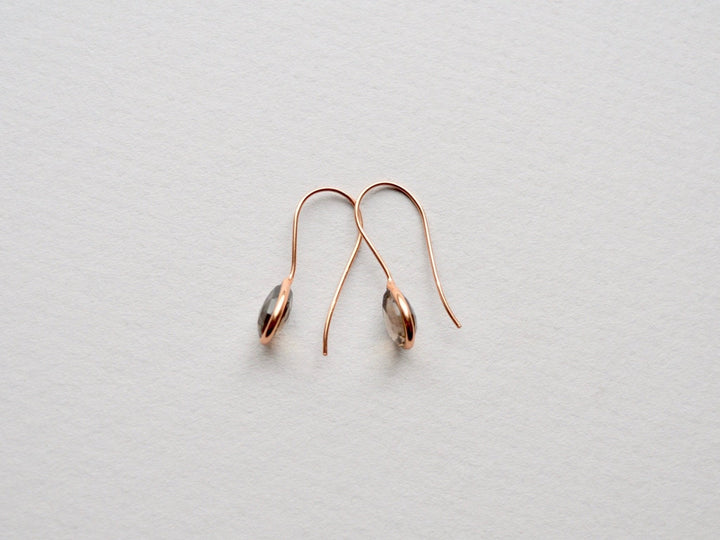 Delicate: Rauchquarz Ohrringe | vergoldet, rosévergoldet, silber
