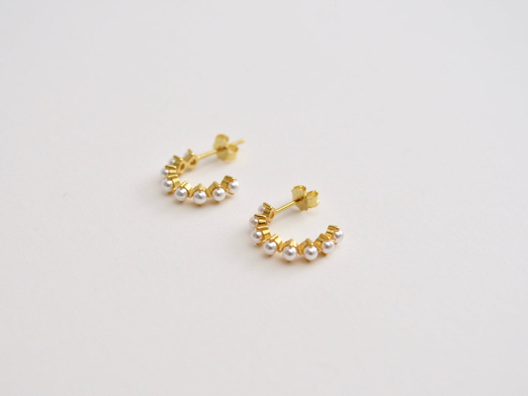FEYNGOLD: Pearl Studs | vergoldet