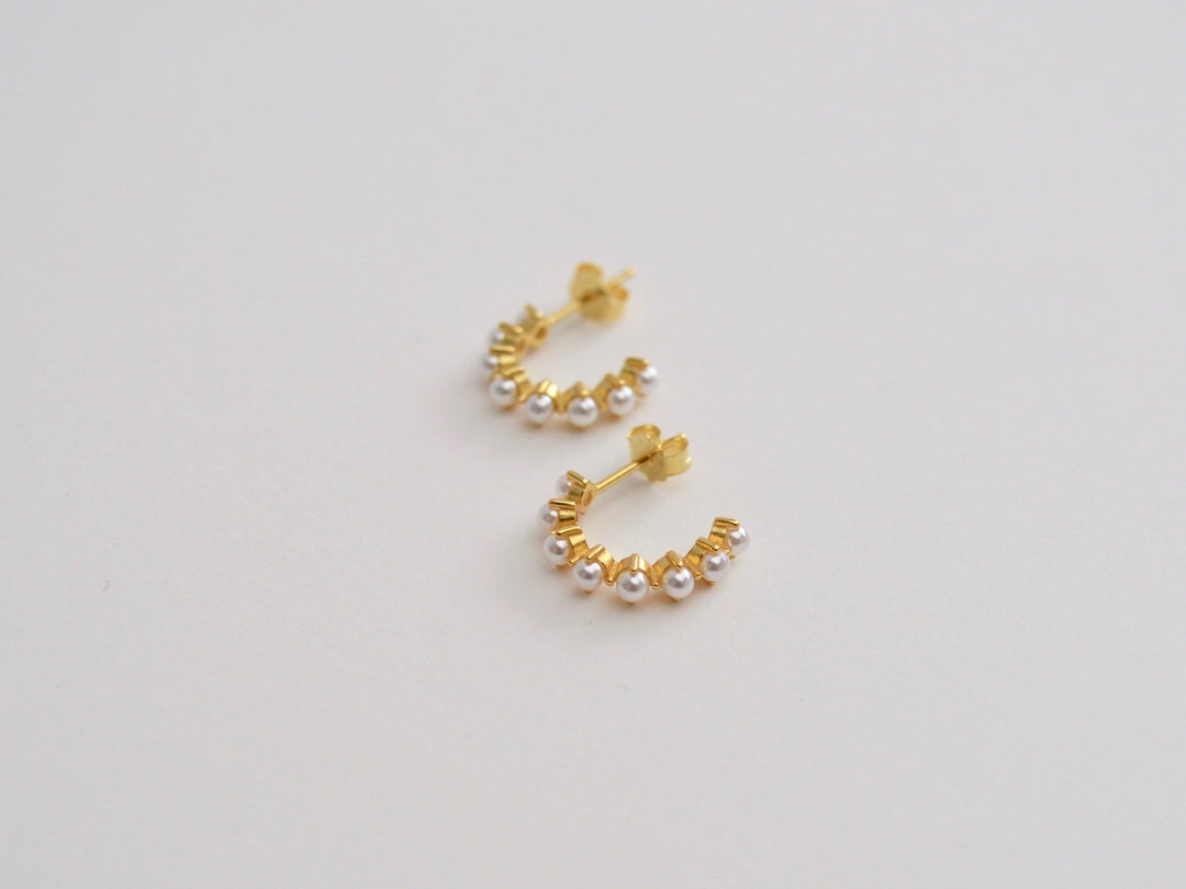 FEYNGOLD: Pearl Studs | vergoldet