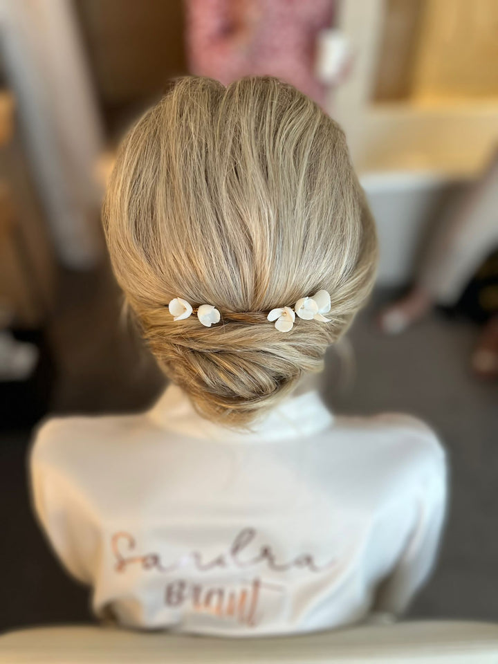 Florence: Haarnadel Set Blüten | Farbe gold, roségold oder silber