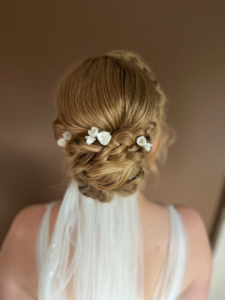 Florence: Haarnadel Set Blüten | Farbe gold, roségold oder silber