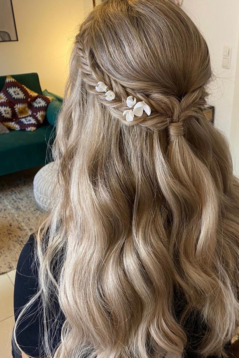 Florence: Haarnadel Set Blüten | Farbe gold, roségold oder silber