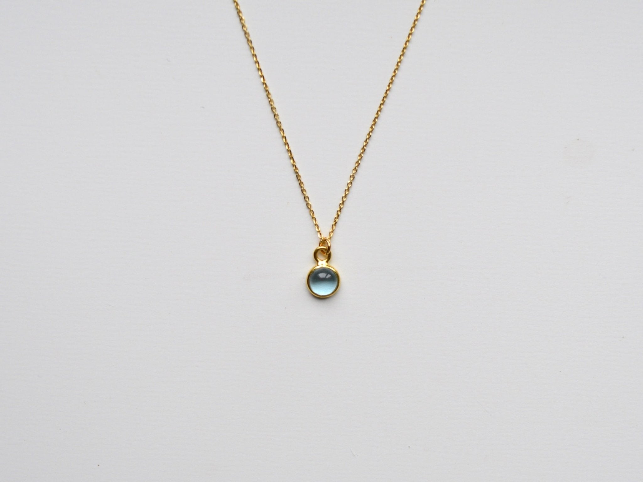Bohème Blaue Strass-Halskette Mit Cz-Kristall – Zierliche Silberkette Für Frauen Als Besonderes Geschenk