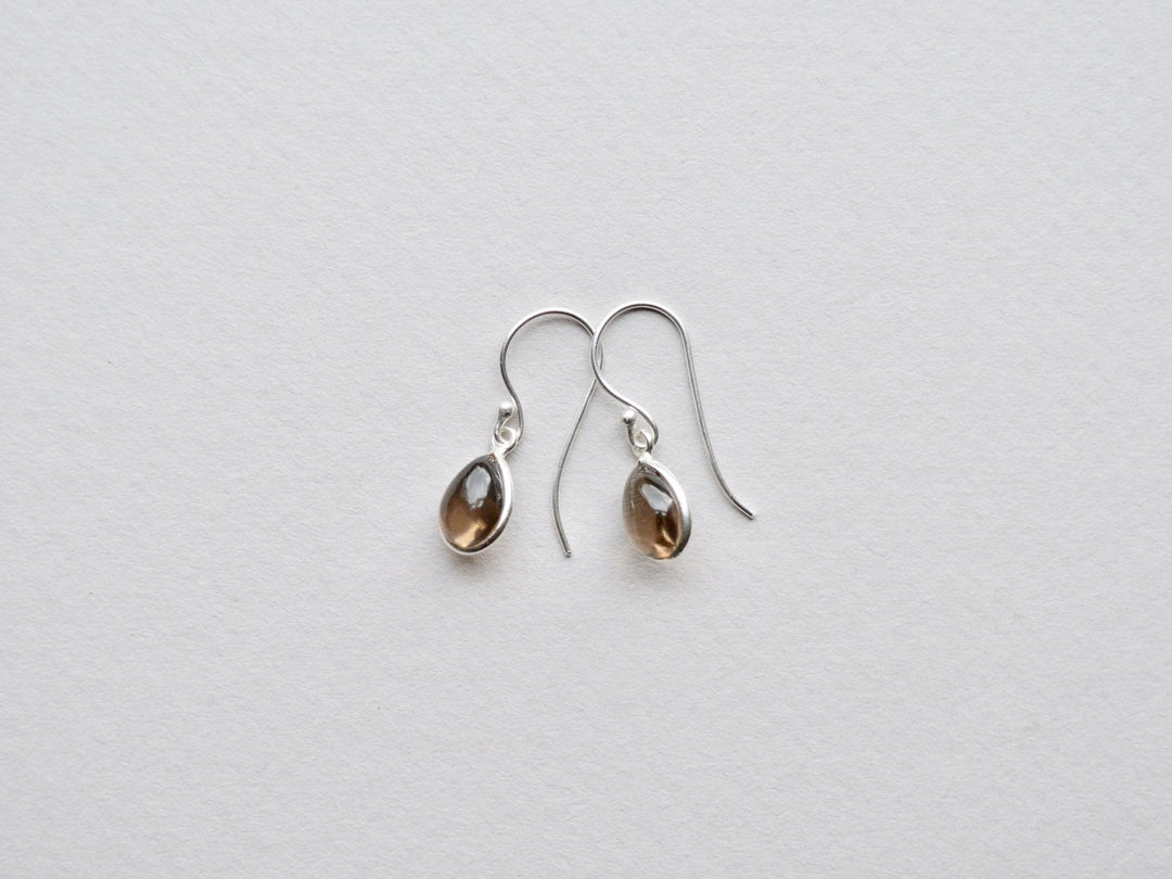 Gem Drops: Rauchquarz Ohrringe | vergoldet, rosévergoldet, silber