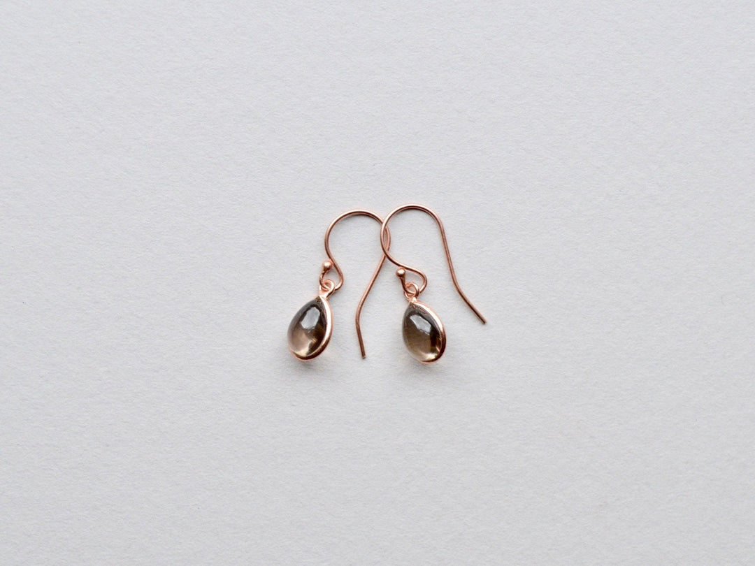 Gem Drops: Rauchquarz Ohrringe | vergoldet, rosévergoldet, silber
