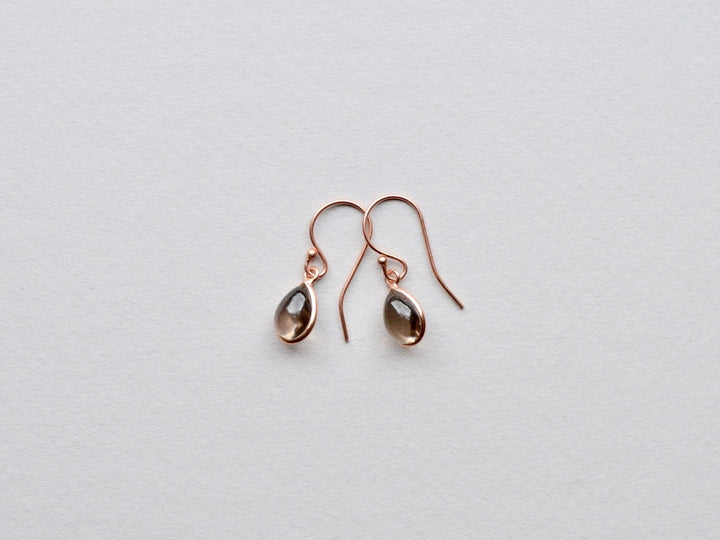 Gem Drops: Rauchquarz Ohrringe | vergoldet, rosévergoldet, silber