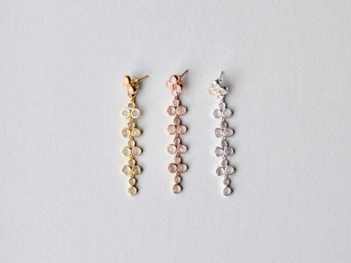 Ginger: Edle Rosenquarz Ohrstecker vergoldet - Mia&Martha by Katja Schmalen