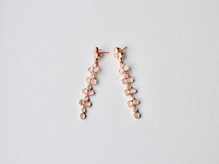 Ginger: Edle Rosenquarz Ohrstecker | vergoldet, rosévergoldet, silber - Mia&Martha by Katja Schmalen
