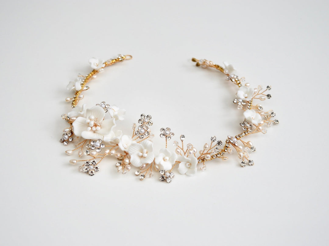 Haarband Sparkling Marguerite | Farbe gold