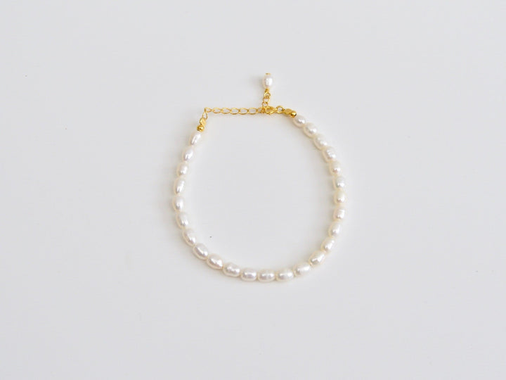Pearl Collection: Schönes Perlenarmband | vergoldet, silber