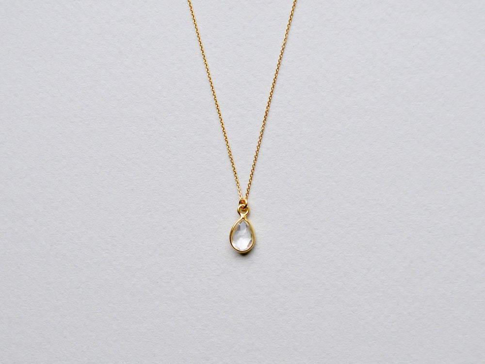 Rock Crystal: Quarz Kette vergoldet - Mia&Martha by Katja Schmalen