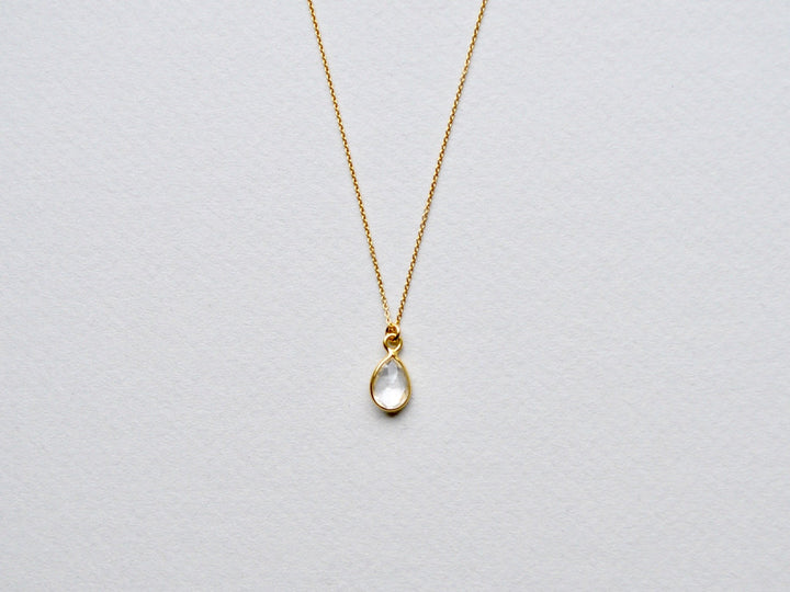 Rock Crystal: Quarz Kette vergoldet - Mia&Martha by Katja Schmalen