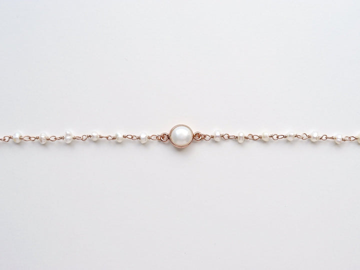 Sag ja: Zartes Perlen Armband rosévergoldet - Mia&Martha by Katja Schmalen